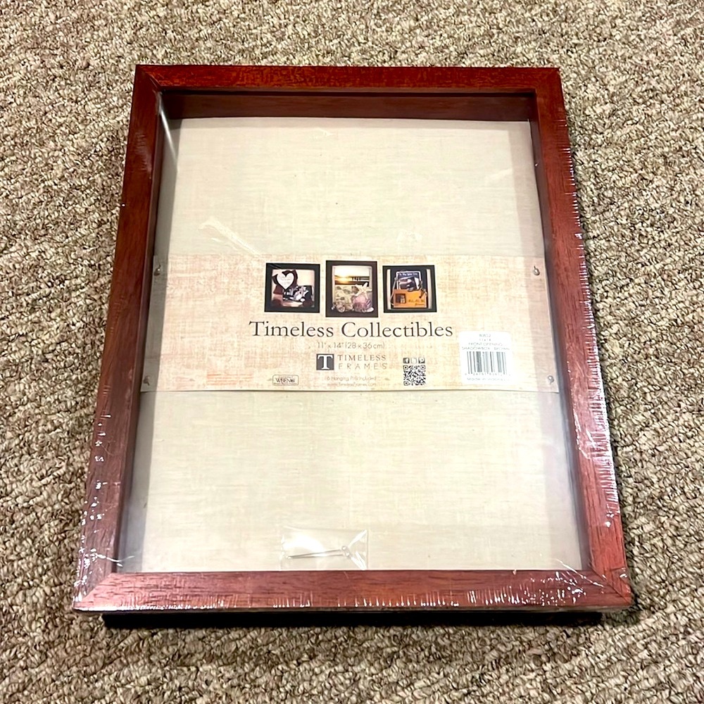 Timeless Collectibles Brown Wood Shadow Box by Timeless Frames - 11" x 14" New